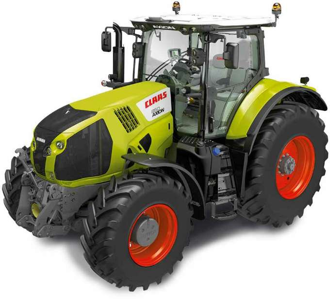 Kauko-ohjattava Claas Axion -traktori version 2