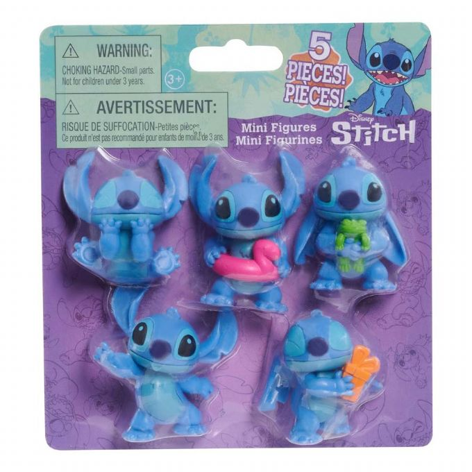 Disney Stitch Figuurit 5 kpl pakkaus version 2