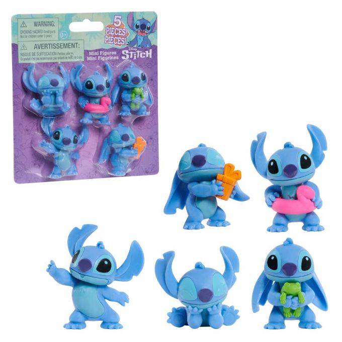 Disney Stitch Figuurit 5 kpl pakkaus version 1