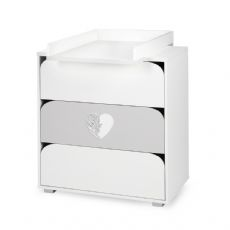 Fryd White Gray Changing table