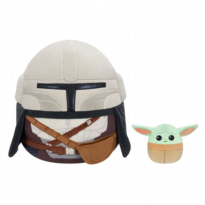 Squishmallows Mandalorian + Grogu version 1