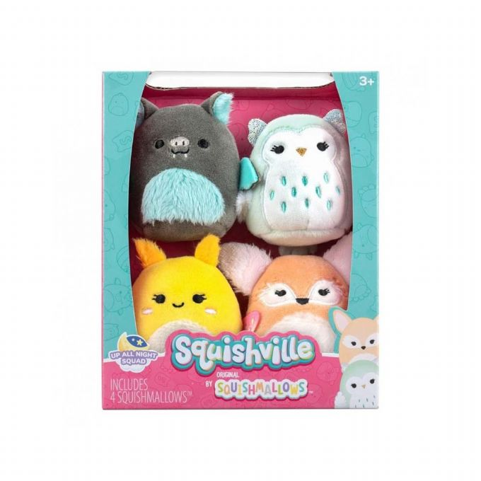 Squishville 4pack Up All Night Squad version 2