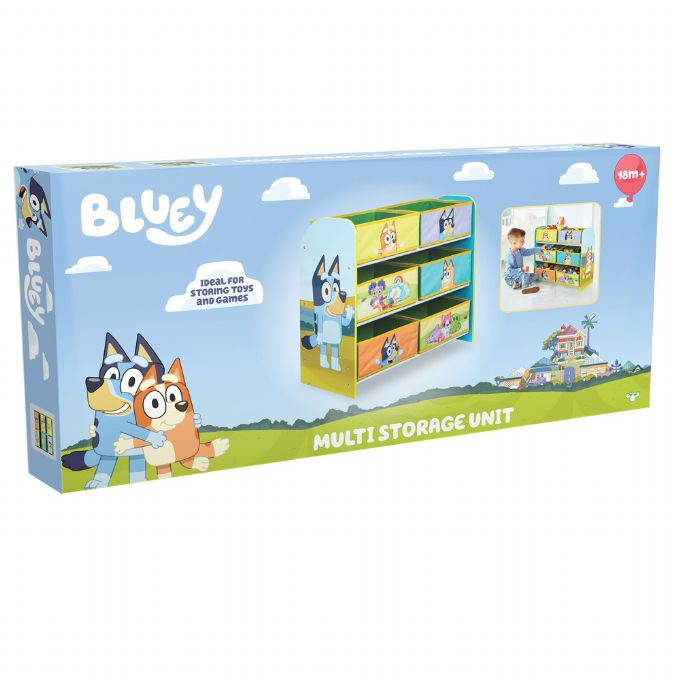 Bluey Bookcase with 6 Baskets version 2