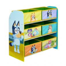Bluey Bookcase with 6 Baskets