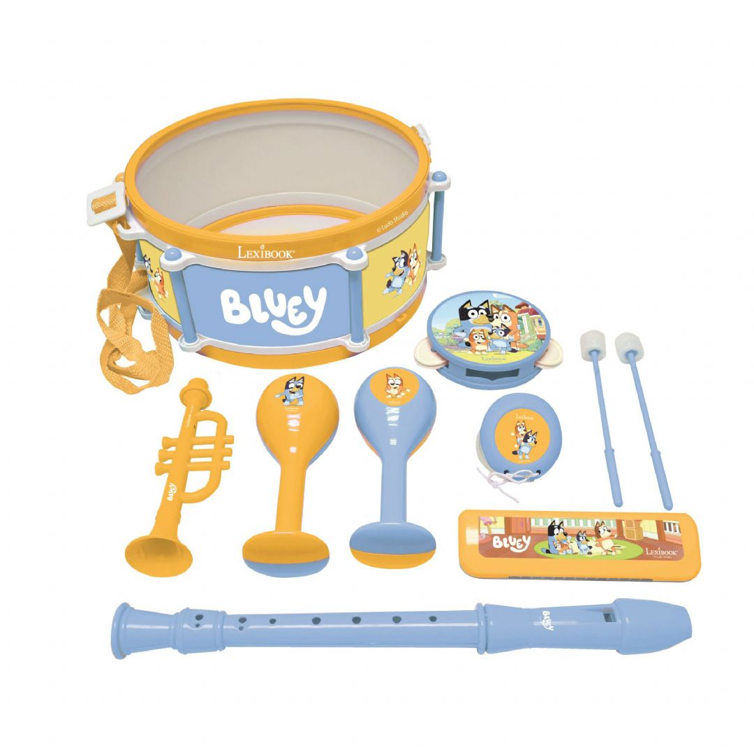 BLUEY Musiksæt med 7 instrumenter BLUEY Musiksæt med 7 instrumenter