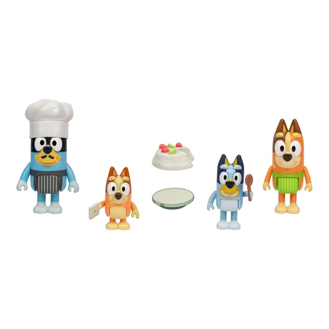 BLUEY Figure 4pk Dessert Time BLUEY Figure 4pk Dessert Time