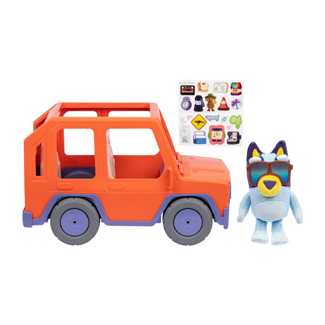 Bluey Iso Heeleri 4WD-auto ja Bluey Pehmolelu Bluey-pehmolelut 90332