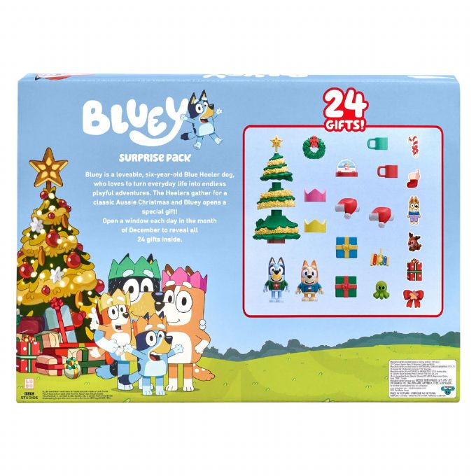 Bluey Christmas calendar with 24 doors 2023 version 2