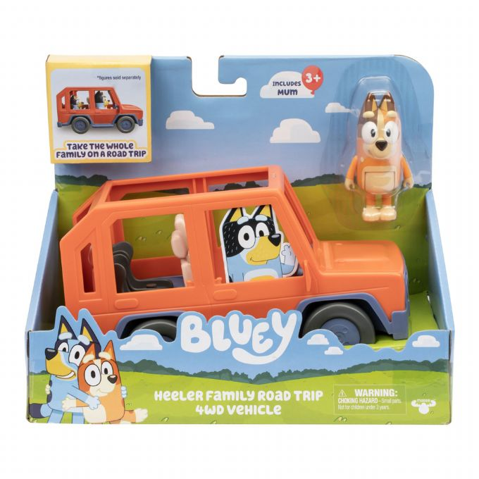 Bluey Familiens Feriebil m. Figur version 2