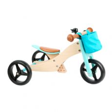 L�pesykkel 2 i 1 - Trike (turkis)