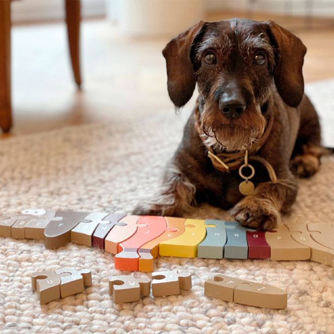 Bokstavhund-puslespill version 6