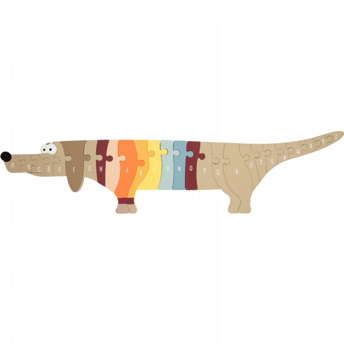 Bokstavhund-puslespill version 1