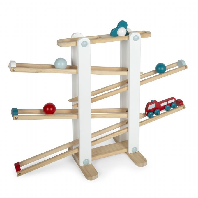 Kuglebane med bolde, bil og spinner version 1