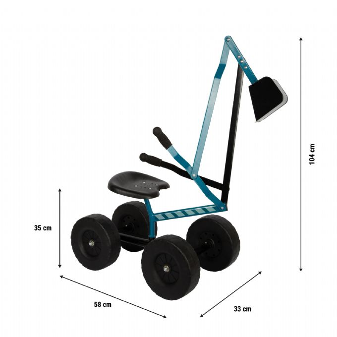Radbagger, blau version 7