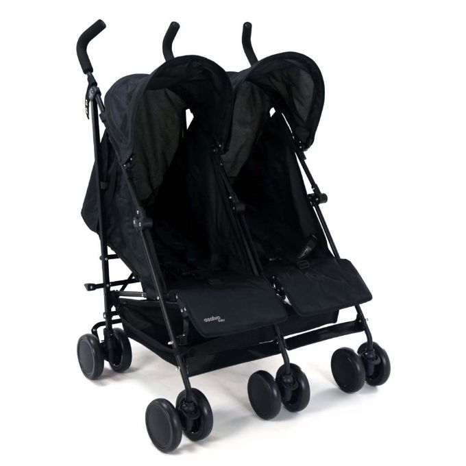 Twin Stroller Double River, musta version 3