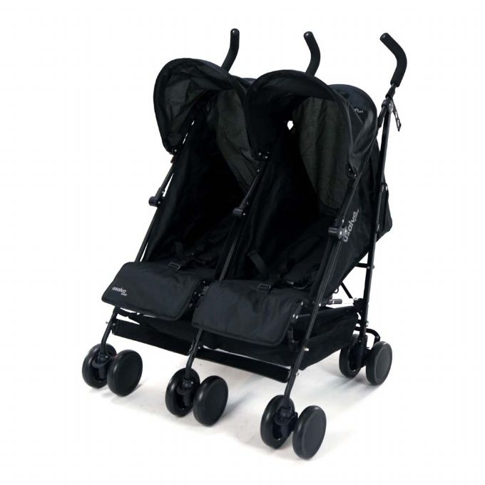 Twin Stroller Double River, musta version 1