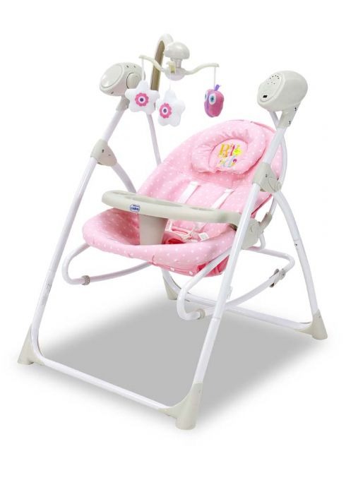 Baby Recliner Swing 3 i 1, rosa version 2