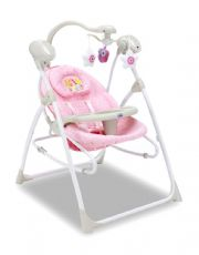 Baby Recliner Swing 3 i 1, rosa