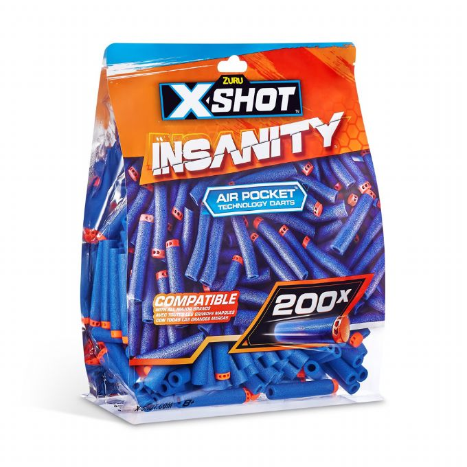 X-shot Insanity ekstra piler, 200 stk version 1