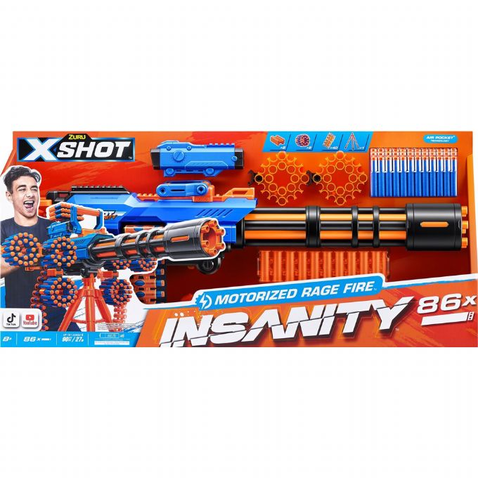 X-Shot Insanity Blaster Rage Fire Gatlin version 2