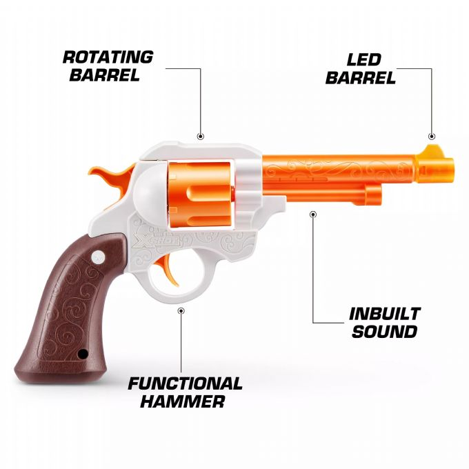 X-shot Cowboy Pistol med Lyd & Lys version 3