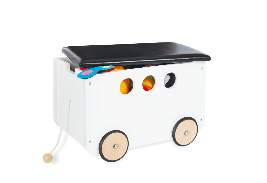 Lelulaatikko pyörillä, Jim, musta Pinolino Arkut ja säilytys 046347