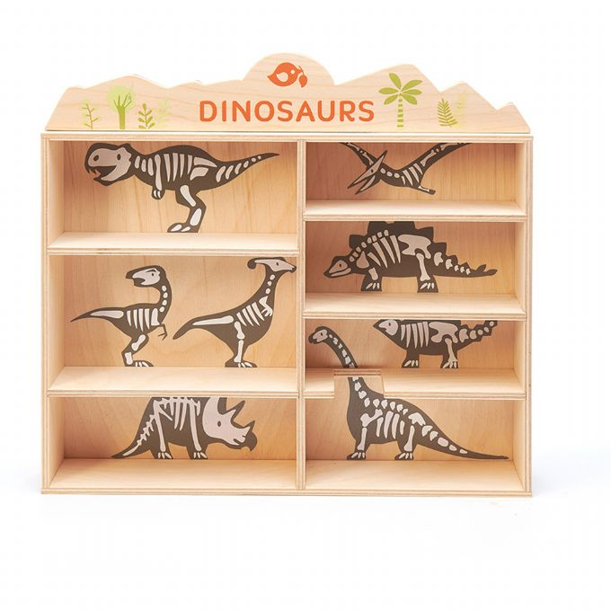 8 Dinosaurier aus Holz version 2