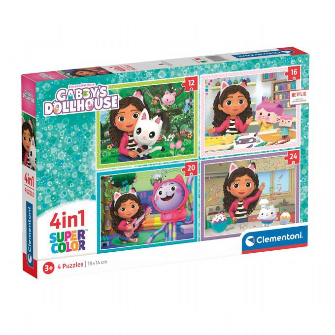 Gabby's Dollhouse 4 in 1 Puzzle version 1