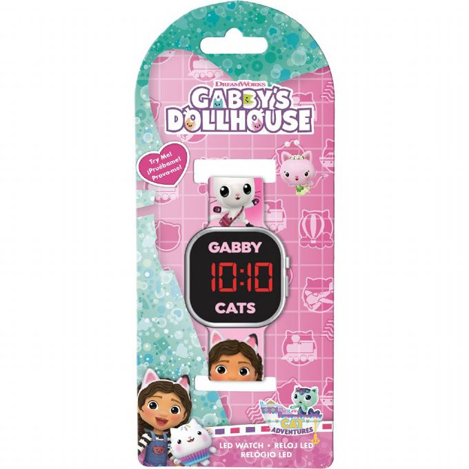 Gabby's Dollhouse LED-klokke version 2