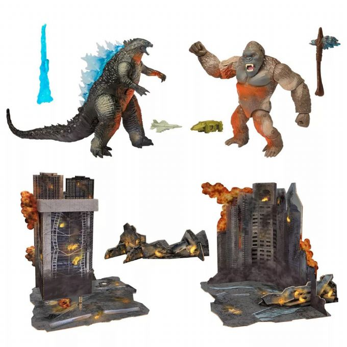 Monsterverse bykamp med figurer version 3