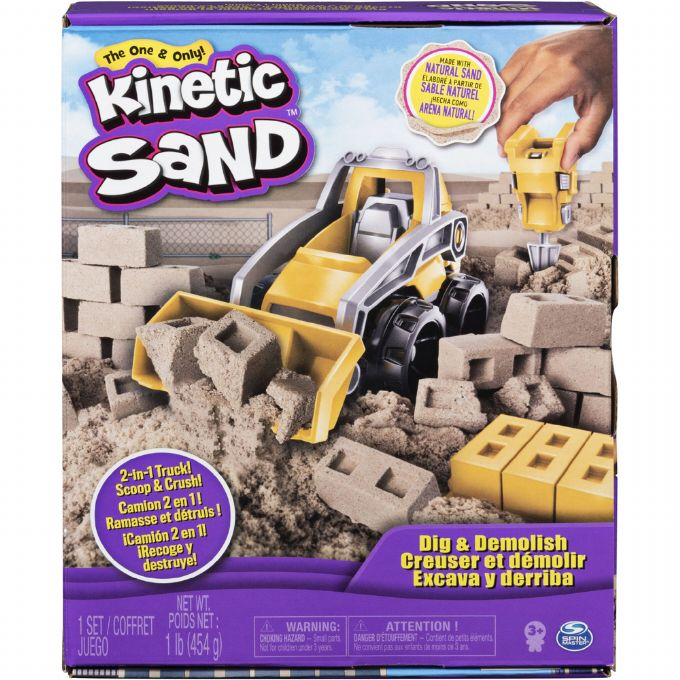 Kinetic Sand Dig n Demolish -leikkisetti version 2