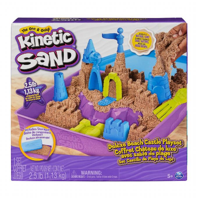Kinetic Sand Deluxe Beach Castle -leikkisetti version 2