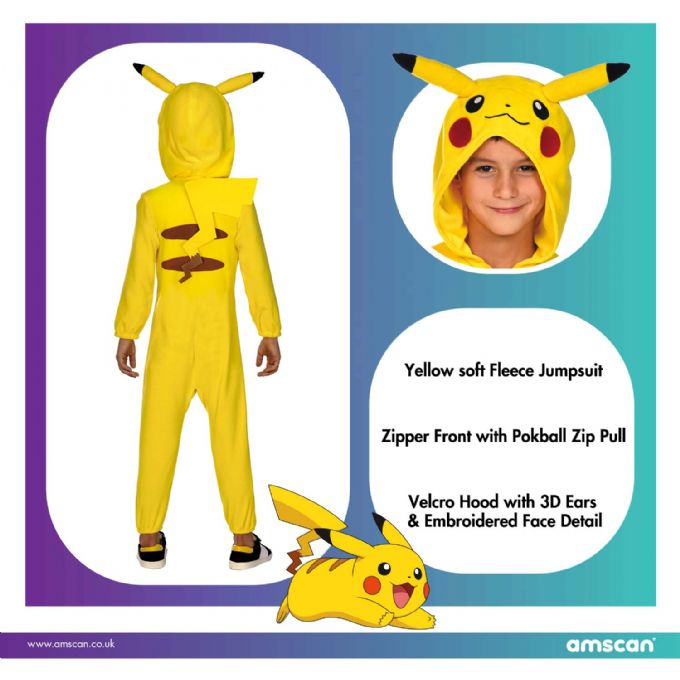 Pikachu barndrkt 98 cm version 5