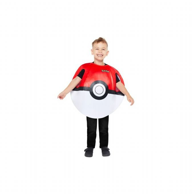 Pokemon Pokeball børnekostume 3-7 år