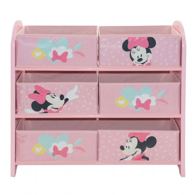 Minnie Mouse bokhylla med 6 korgar version 5