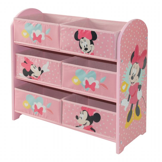 Minnie Mouse bookcase with 6 baskets version 1
