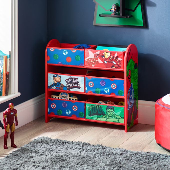 Avengers bookcase with 6 baskets version 2