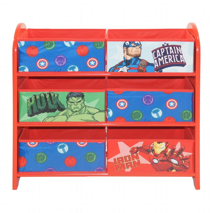 Avengers bookcase with 6 baskets version 3