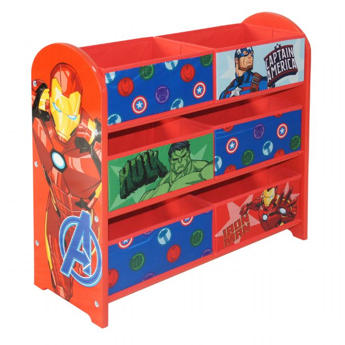 Avengers bookcase with 6 baskets version 4