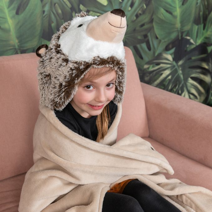 Blanket with hood, hedgehog version 2