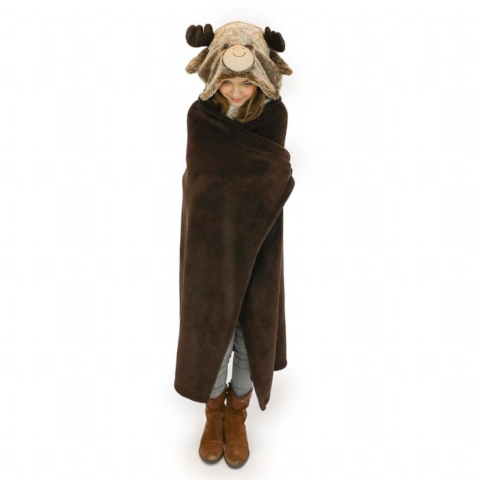 Blanket with hood, reindeer version 1