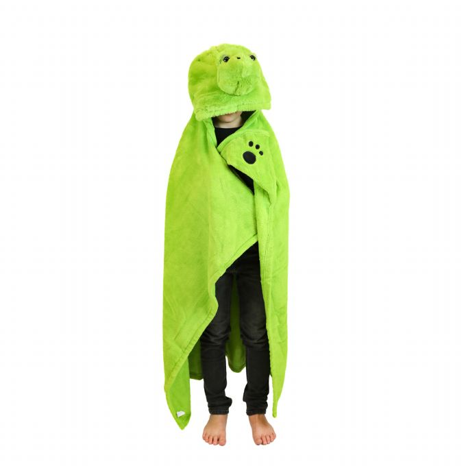 Blanket with hood, turtle version 1