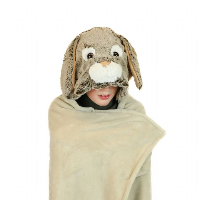 Blanket with hood, rabbit version 2