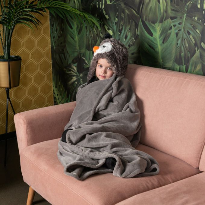 Blanket with hood, penguin version 2