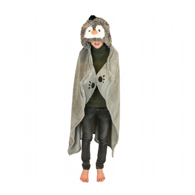 Blanket with hood, penguin version 1