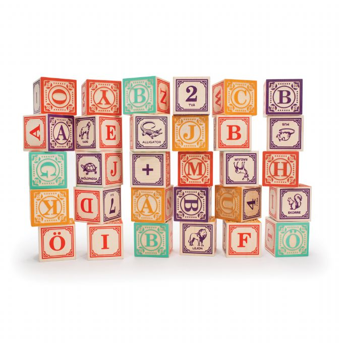 Classic ABC blocks, Swedish letters version 1
