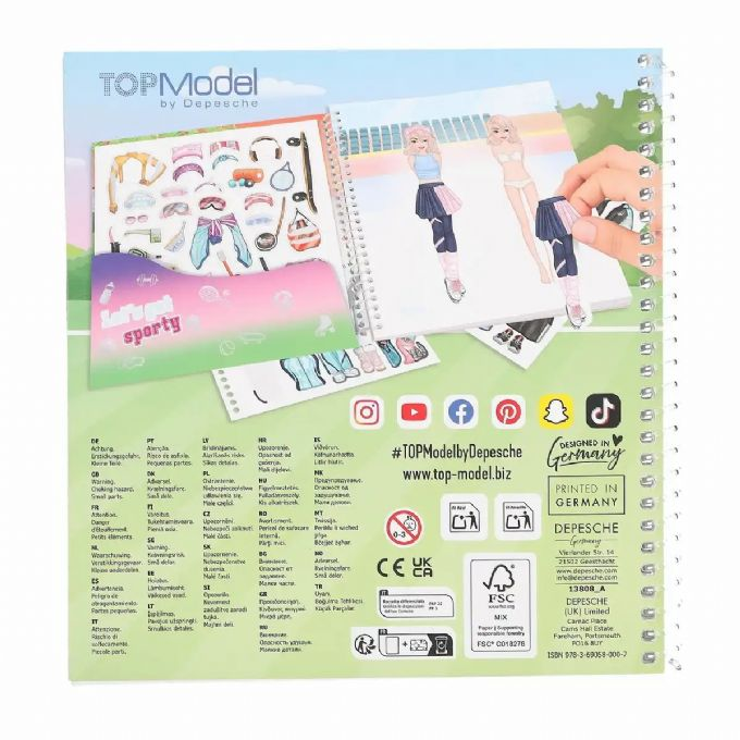 TOPModel Dress Me Up Stickerbog Sport version 3