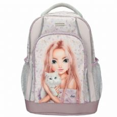 Skoletaske Blooming Kitty lilla