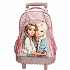 Skoletaske trolley Dots rosa