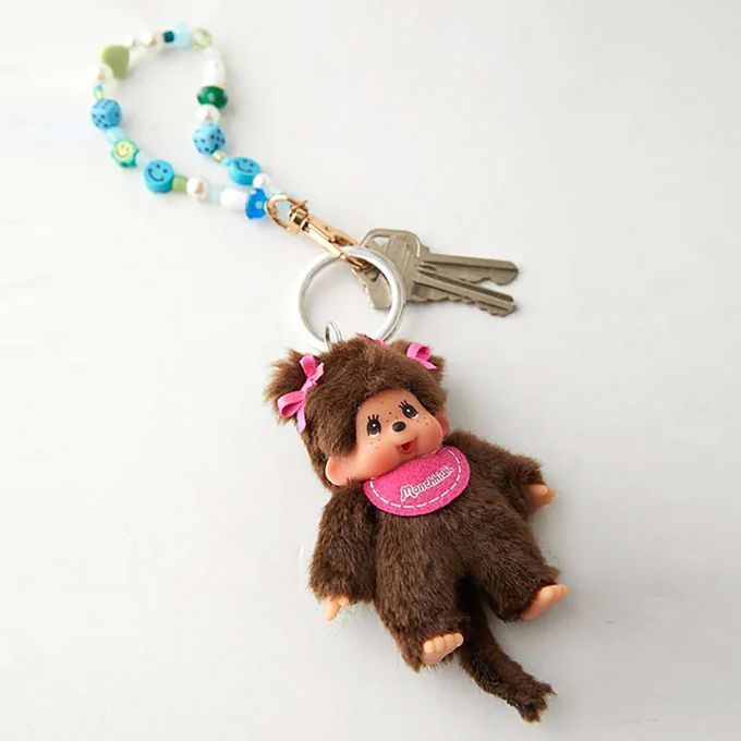 Monchhichi nøkkelring jente version 2